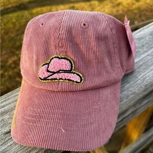 NWT Simply Southern Cowboy corduroy hat